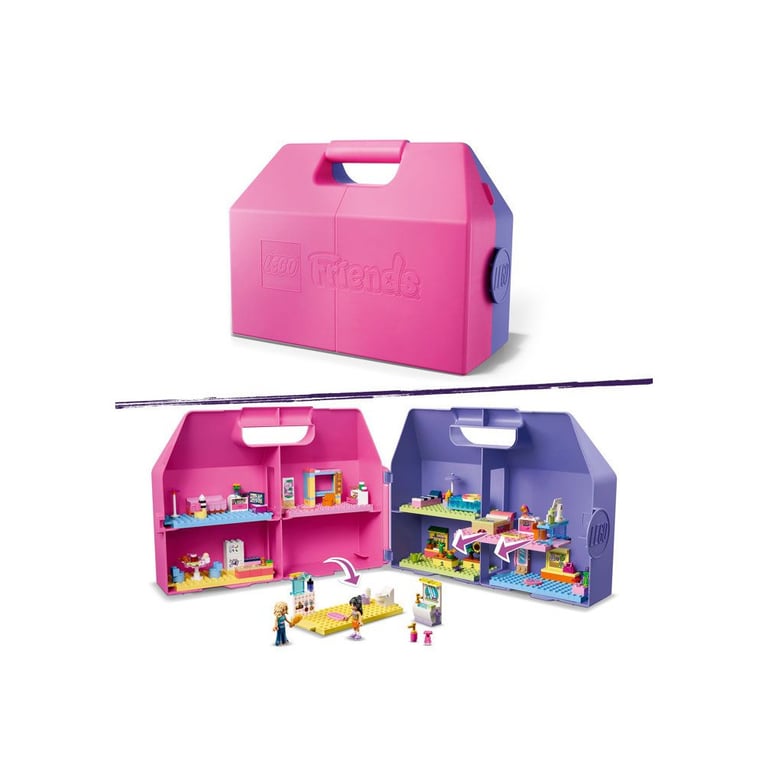 LEGO Friends 42697 Valise Maison de Poupée Créative 355 pièces 2 mini-poupées Liann et Nova Rose et violet - Neuf