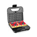 Kitchencook - Appareil à Sandwich 3en1 - 800w - Revêtement Antiadhésif - Plaque(21,6x12cm) - Contrôle Thermostat - Noir