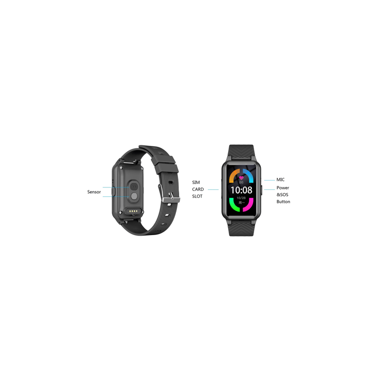 Montre Connectée Intelligente pour Senior – Alerte de Chute Ou d'inactivite Frequence Cardiaque Ip67 – Bt 5.3 Neuf - vue 2
