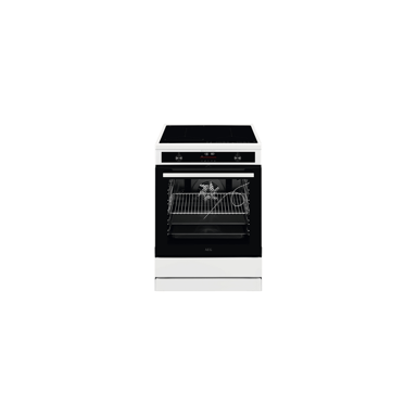 Cuisinière induction AEG CIS6699BPW 60 cm blanche 4 zones MaxiSense four multifonction 73 L pyrolyse SteamBake AirFry sonde