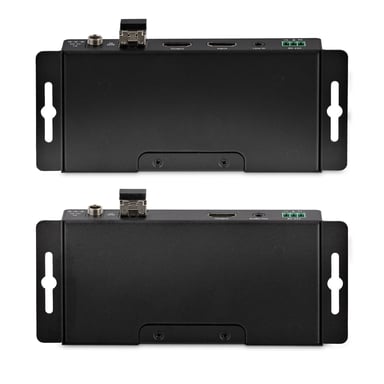 StarTech.com Juego Extensor de HDMI 4K por Fibra - 4K a 60Hz hasta 1km (Monomodo) o 330m (Multimodo) - Fibra Óptica LC - HDR - HDCP - Alargador de Audio/RS232/IR - Receptor Transmisor