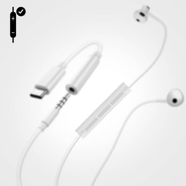 Adaptateur Audio USB type-C vers Jack 3.5mm Son de qualité Original Apple Blanc