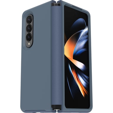 Funda Symmetry Flex para Samsung Galaxy Z Fold4, a prueba de golpes, caídas, elegante, dos partes, soporta 3 veces más caídas que el estándar militar, teléfonos plegables - Azul