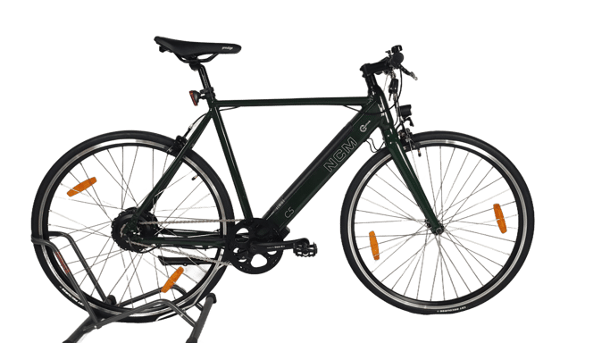 C5 vert - Vélo de ville électrique reconditionné