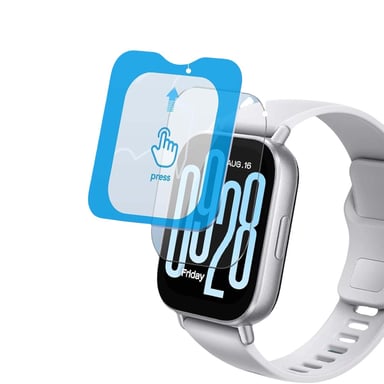 Compatibile con Redmi Watch 5 Proteggi Schermo in Vetro Temperato - Trasparente