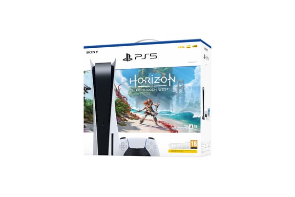 Pack PS5 & Horizon Forbidden West - Console de jeux Playstation 5 (Standard)