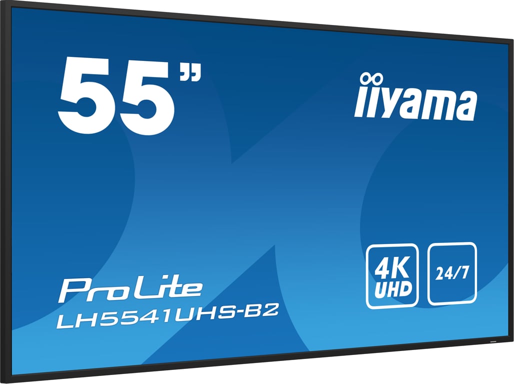 IIYAMA 55' dalle IPS 4K UHD 3840x2160 8ms 500cdm² Haut parleurs 3xHDMI 1xVGA USB Media Player Neuf - vue 2