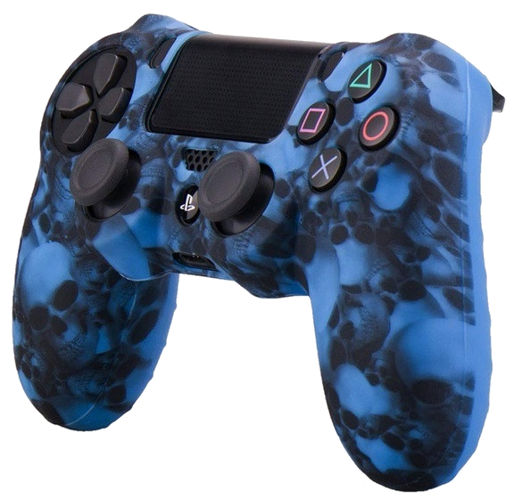 Coque Silicone pour Manette PS4 Playstation Grip Accroche Militaire  Protection