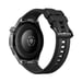 Watch GT6 GPS - Boitier en Acier Inoxydable Argenté de 41 mm avec bracelet Fluoroélastomère, Noir