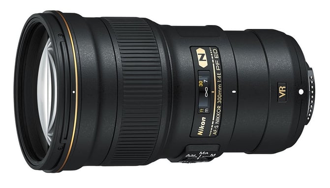 Nikon AF-S 300mm f/4.0 E PF ED VR SLR Teleobjetivo Negro