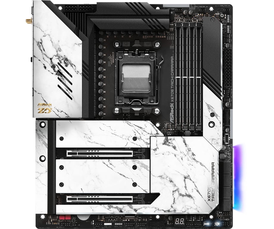 Asrock X670E Taichi Carrara AMD X670 Emplacement AM5 ATX étendu Neuf - vue 3