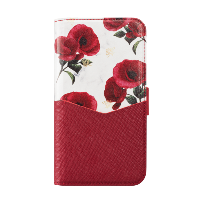 Coque clapet Poppy bloom avec miroir intégré pour Apple iPhone 11