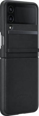 Coque Samsung G Z Flip 4 en Cuir Noire Samsung