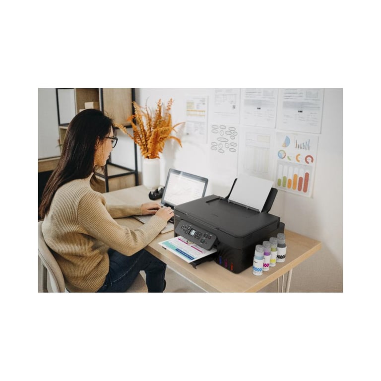 Imprimante multifonction CANON PIXMA G3480 Jet dencre A4 WiFi et AirPrint - vue 3