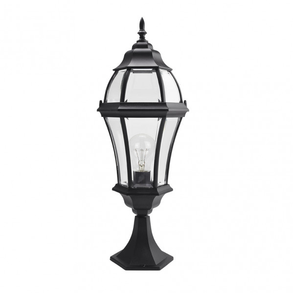 Fabrilamp Borne exterieure Becrux noire aluminium et verre IP44 E27
