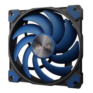 Akasa ALUCIA SC Boitier PC, Processeur Ventilateur 12 cm Noir, Bleu 1 pièce(s) - Neuf