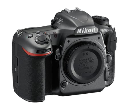 Nikon D500 100th Anniversary Edition Cuerpo de la cámara SLR 20,9 MP CMOS 5568 x 3712 Pixeles Negro, Gris