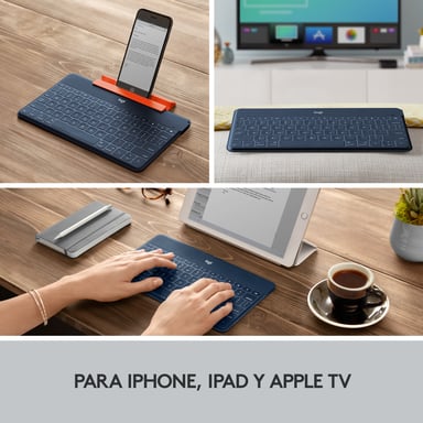 Logitech 920-010044 teclado para móvil QWERTY Español Bluetooth Naranja