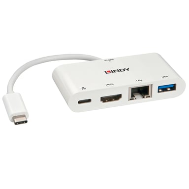 Lindy 43239 adaptateur graphique USB Blanc