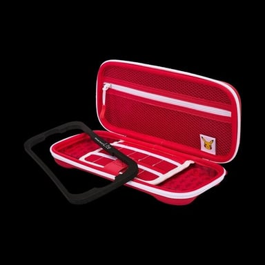 PowerA NSCS0064-01 Housse de protection pour console de jeux portable Nintendo Feutrine, Caoutchouc Rouge