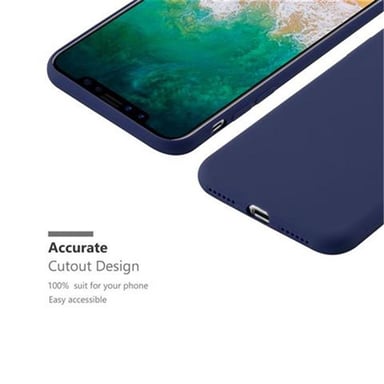 Coque pour Apple iPhone X / XS en CANDY BLEU FONCÉ Housse de protection Étui en silicone TPU flexible
