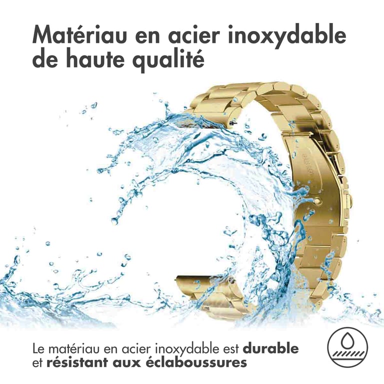 imoshion Bracelet en acier - Connexion universelle 20 mm - Doré - Neuf