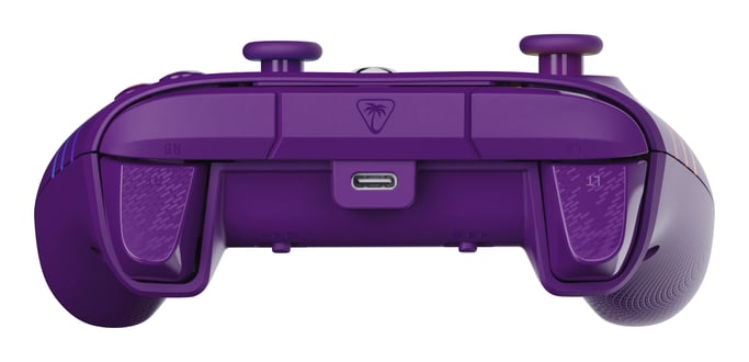 Controlador Turtle Beach Afterglow Wave Violeta Controlador de juego RGB con cable - Licencia para Xbox Series XS, Xbox One y Windows - Botones programables, gatillos con efecto Hall, controles de audio
