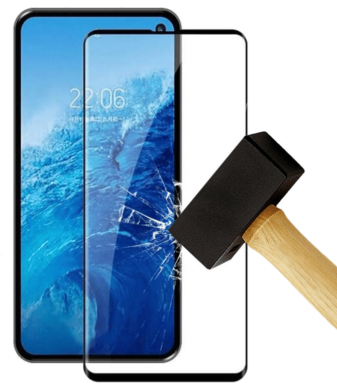 Film verre trempé 4D Noir compatible Samsung Galaxy A7 2018