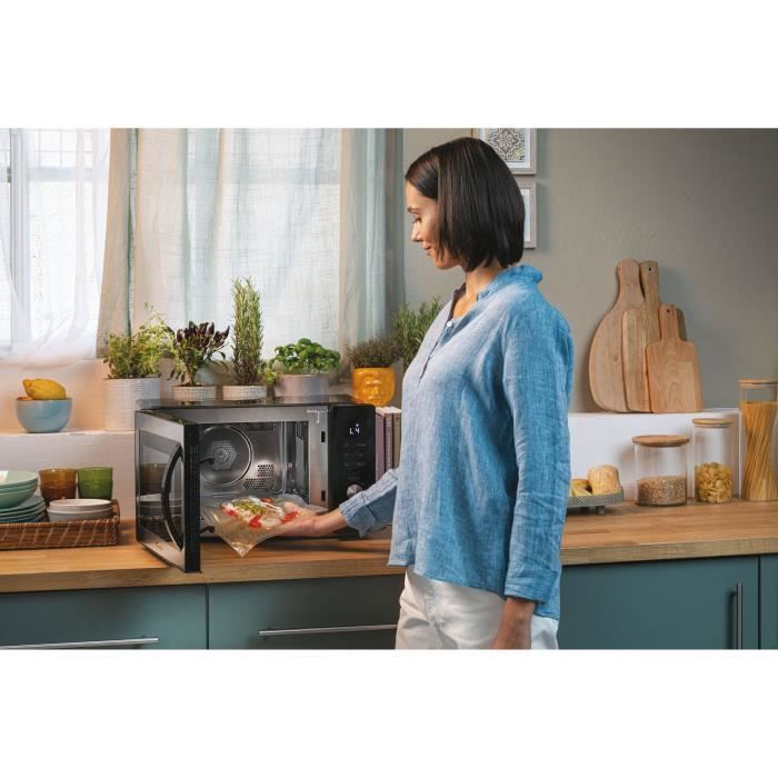 Candy CMCA29EDLB Four Micro ondes Gril Combiné à Chaleur Tournante Grande Capacité Menus Pré Programmés Nettoyage Auto Programmateur digital Fonction décongélation - vue 6