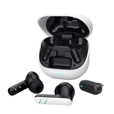 Trust GXT 409 Oxxie Casque True Wireless Stereo (TWS) Ecouteurs Gaming Bluetooth Blanc