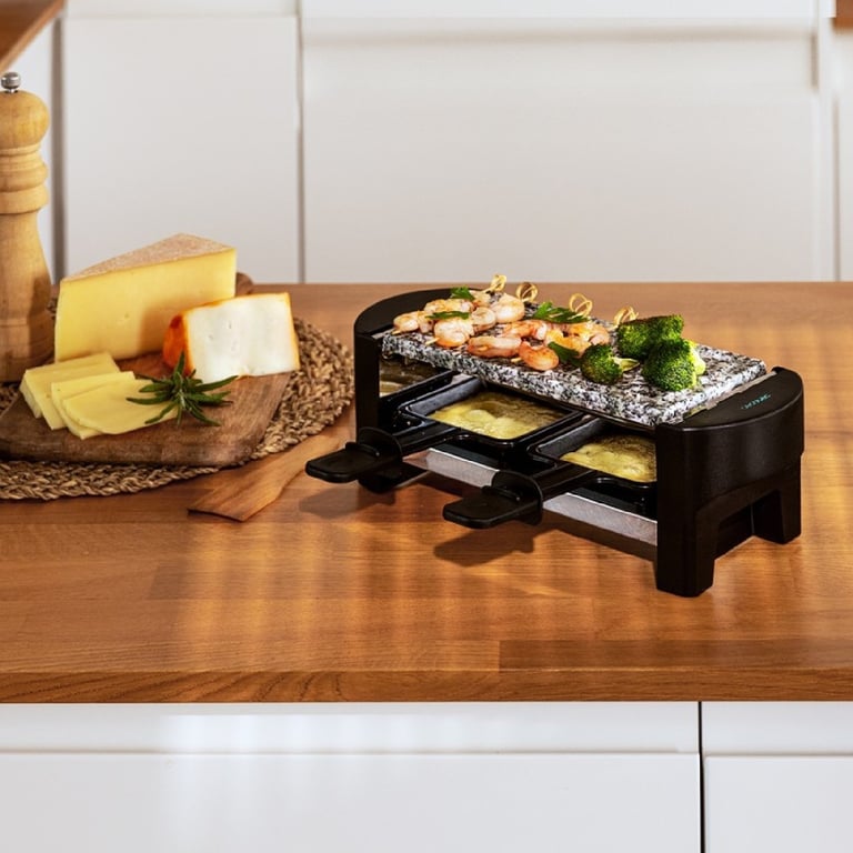 Raclette Cecotec Cheese&Grill 3200 Pocket AllStone – 320 W, 2 Personnes, Plaque Antiadhésive - vue 4