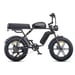 Bicicleta de montaña eléctrica ENGWE M1 de 20'' con neumáticos anchos, batería de 48 V 28,6 Ah, suspensión total, autonomía de hasta 90-170 km, color negro