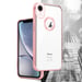 Coque pour Apple iPhone XR en Transparent - Rose Housse de protection Étui en silicone TPU flexible avec application Chrome