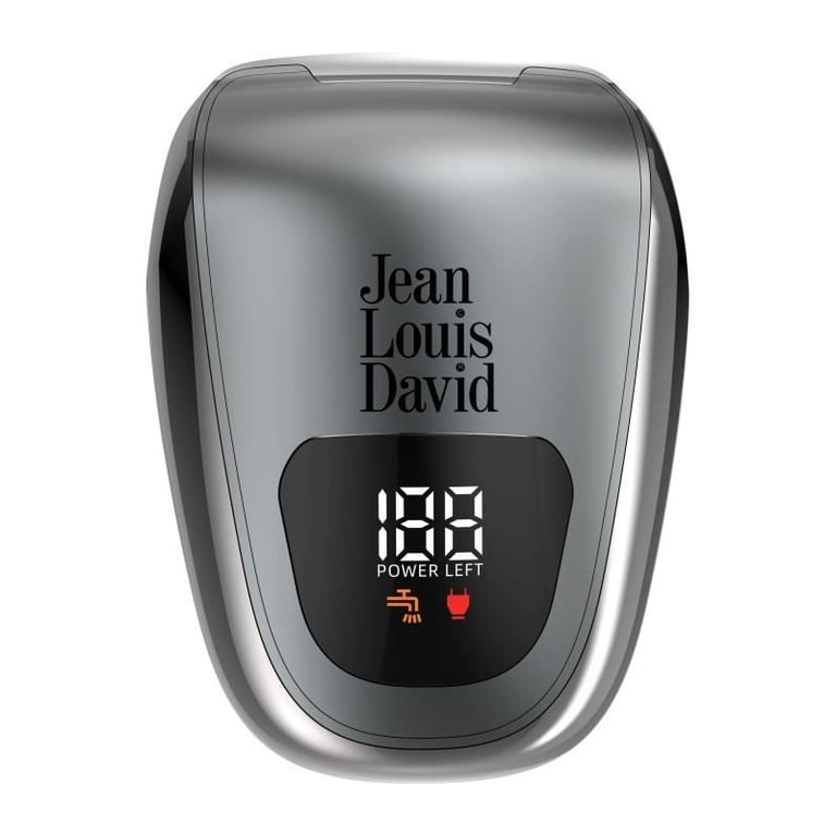 Tondeuse cheveux - JEAN LOUIS DAVID - 20209 - 6 tetes rotatives - 360° - 60 min - Gris - Neuf