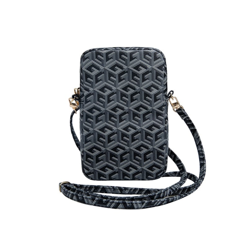 Guess Sac à Bandoulière pour Téléphone Zippé Motif G Cube avec Logo en Métal Noir - vue 3