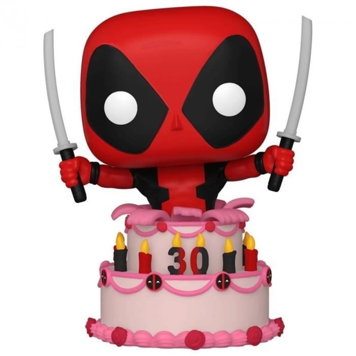 Figurine Funko Pop! Marvel : Deadpool in Cake – Tête oscillante 776 - vue 2