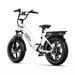 Bicicleta Eléctrico ONESPORT OT08 | Velocidad Máx 25 km/h | Autonomía 80 km | Motor 500W | Batería 48V 18Ah | Neumáticos de 20 Pulgadas | Blanco