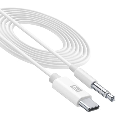 Cellularline AUX MUSIC CABLE TYPE-C Cavo audio da 3,5 mm con connettore USB-C