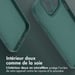 imoshion Coque Couleur avec MagSafe pour Apple iPhone 14 Pro - Vert foncé