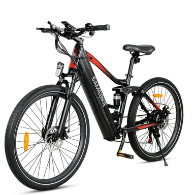 Samebike XD26-II Bicicleta eléctrica para adultos, 750 W, 26 pulgadas, suspensión total, batería de 48 V y 14 Ah