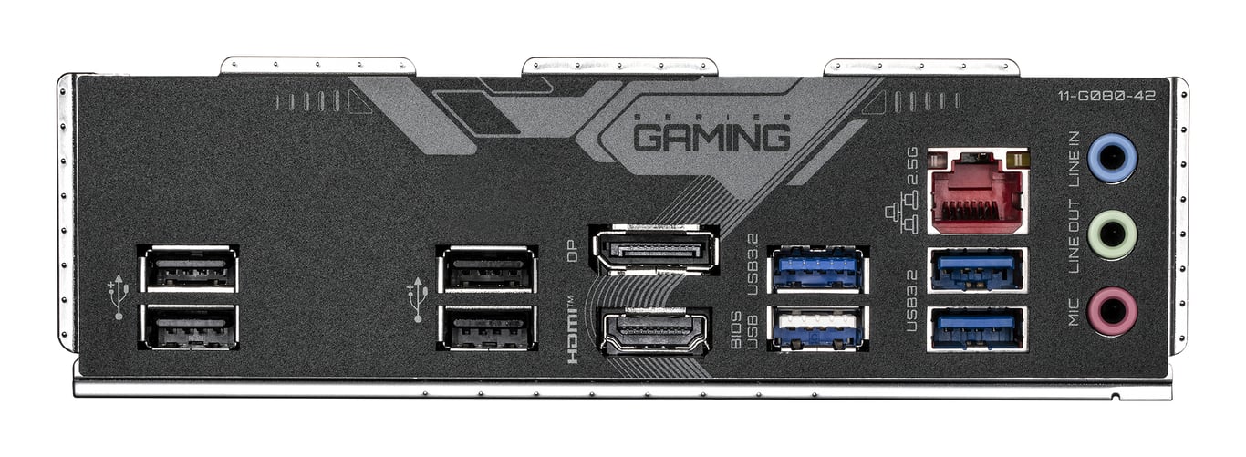 GIGABYTE B760M GAMING X DDR4 GEN5 Carte Mère – Compatible avec les processeurs Intel Core 14e génération VRM 8+1+1 phases jusqu'à 3200 MHz DDR4 2 x .2 PCIe 4.0 LAN 2.5 GbE USB 3.2 Gen 1 Neuf - vue 2