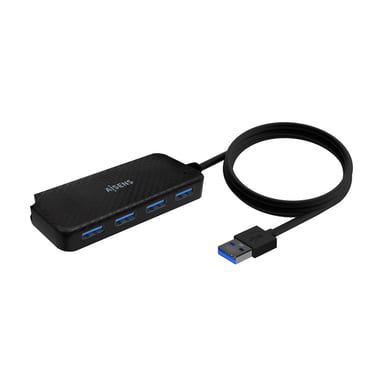 AISENS A106-0714 hub & concentrateur USB 3.2 Gen 1 (3.1 Gen 1) Type-A 5000 Mbit/s Noir - Neuf
