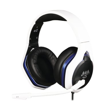 Cuffie Konix Hyperion PS5 con archetto cablato Nero, Blu, Bianco