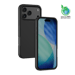 Carcasa antichoque de gel de silicona blanda con 55% de plástico reciclado para Apple iPhone 17 Pro Max, negro satinado