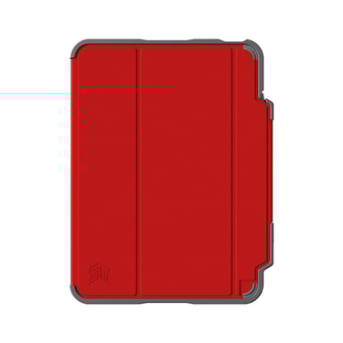 STM Funda con cierre para Ipad 10,9'' Dux Plus reforzado con ranura para Apple Pencil Rojo
