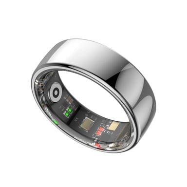 Anillo Inteligente Leotec Kör Ha Talla 8- Ø18.3mm- Notificaciones- Frecuencia Cardíaca- Plata