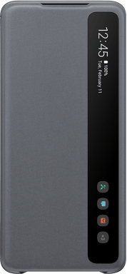 Folio pour Samsung Galaxy S20+ Clear View Cover avec fenêtre transparente Gris Samsung