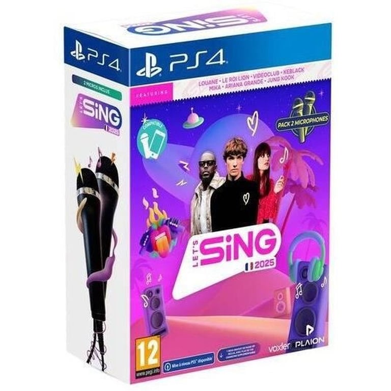 Let' Sing 2025 + 2 Micros Jeu PS4