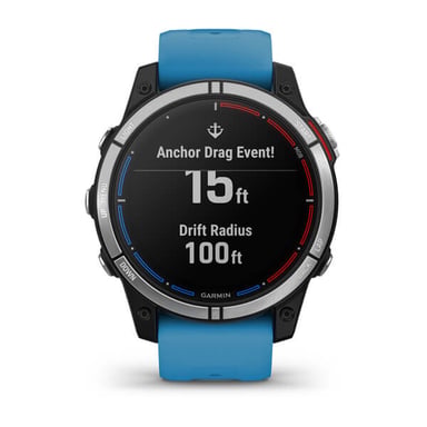Garmin quatix 7 3,3 cm (1.3'') MIP 47 mm Digital 260 x 260 Pixeles Pantalla táctil Azul Wifi GPS (satélite)