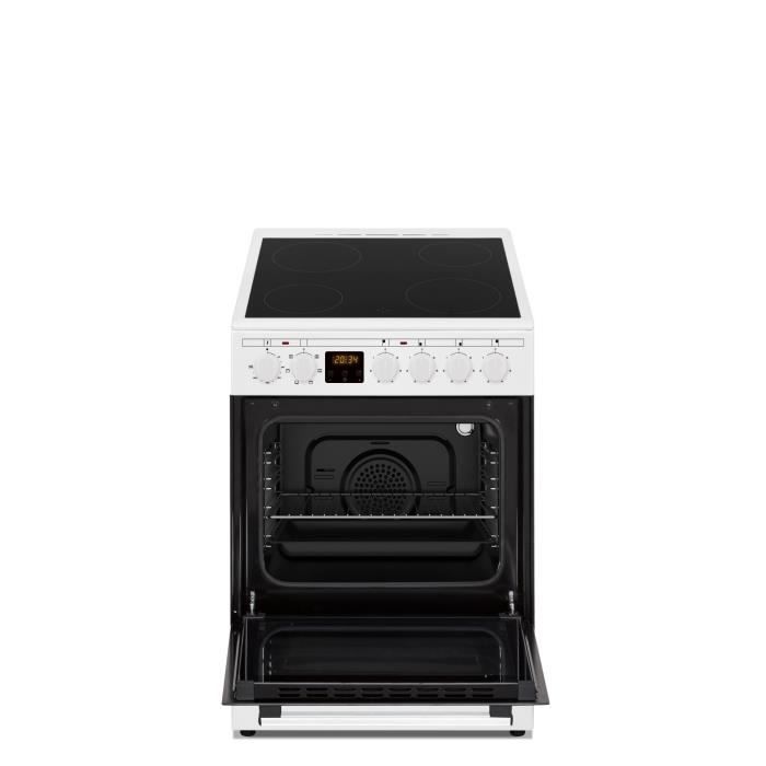 Cuisinière vitrocéramique CONTINENTAL EDISON CECV50FCW 4 feux L49.5 x H82.7 xP58 cm - vue 5